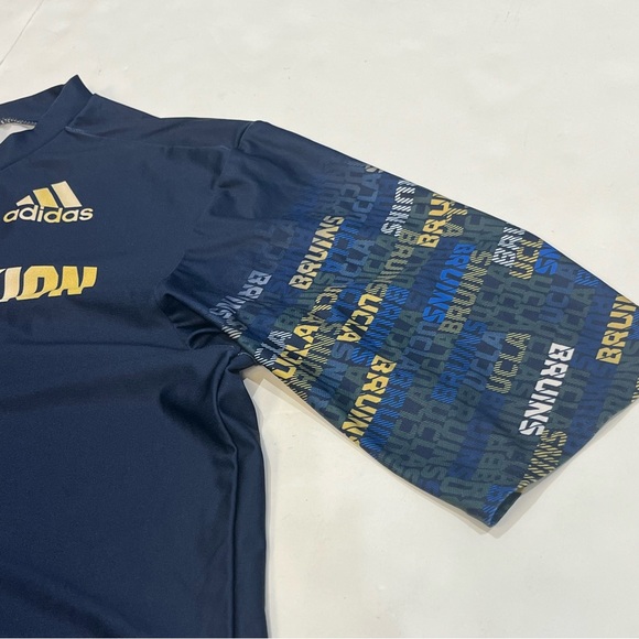 Adidas Blue UCLA College Bruins Fitted Running Shirt Size XL Bruins Revolution - Picture 4 of 14